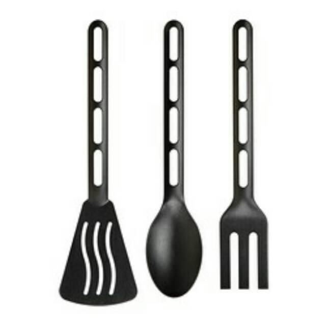 IKEA AKUT spatula set alat masak, sendok, garpu, sutil masak
