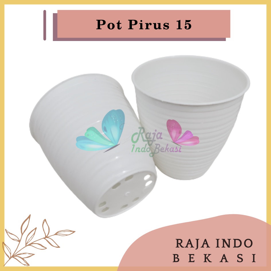 Pot Madu Pirus 15 Tinggi Putih Motif Tawon Pot Plastik 15cm Vas Bunga Putih Bukan Pot Pirus Tawon