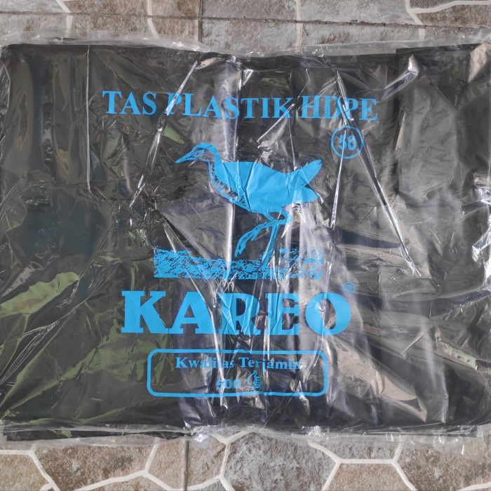 

Ginger- Kantong Plastik Kresek Hitam Jumbo Kareo ukuran 50 / Tebal