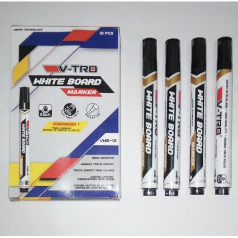 

V-TRO Spidol White baord marker PER PCS / Spidol Papan merek Montana
