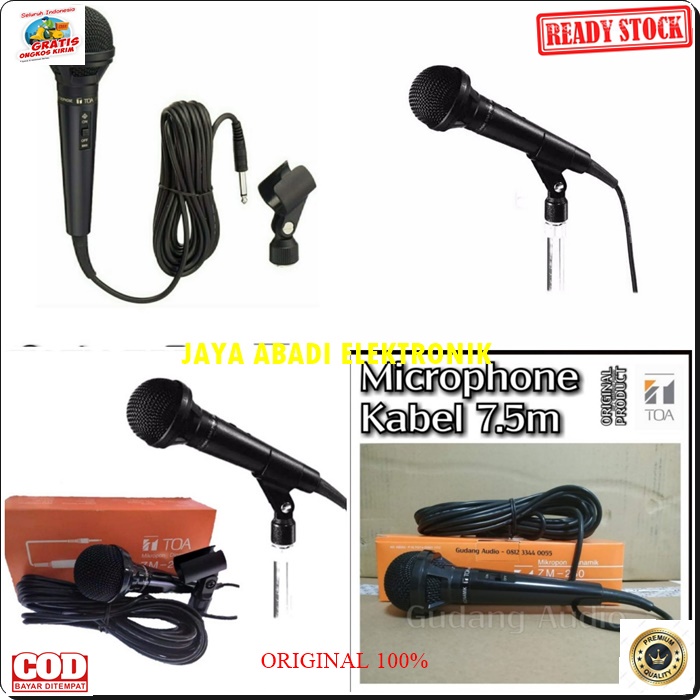 G554 TOA MIC HANDLE KABEL 7.5 METER BAHAN FULL BESI MIKROPHONE DYNAMIC KARAOKE PIDATO CERAMAH DLL VOKAL SUARA JERNIH DAN ENTENG PENGERAS SUARA PROFESIONAL TINGGAL COLOK AJA PRODUK BERKHUALITASHARGA TERJANGKAU