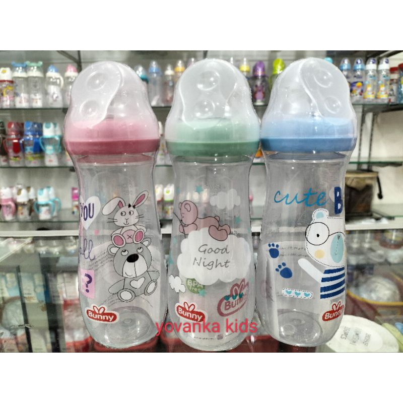 Botol Susu Karakter Lucu Dot Reguler Bunny 250 Ml BPA Free/125Ml  DB 2410/1210