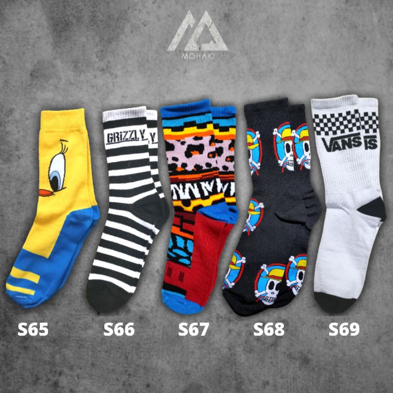 GROSIR KAOS KAKI OLDSCHOOL BEBAS PILIH MOTIF | KAOS KAKI SKATE | KAOS KAKI PRIA | MOHAKI SOCKS-7