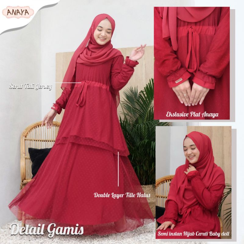 Gamis Ikatan Cinta Anaya Hijab Dewasa
