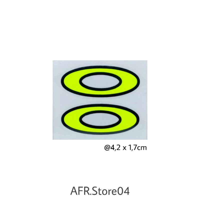 Sticker Stiker visor Helm Rossi