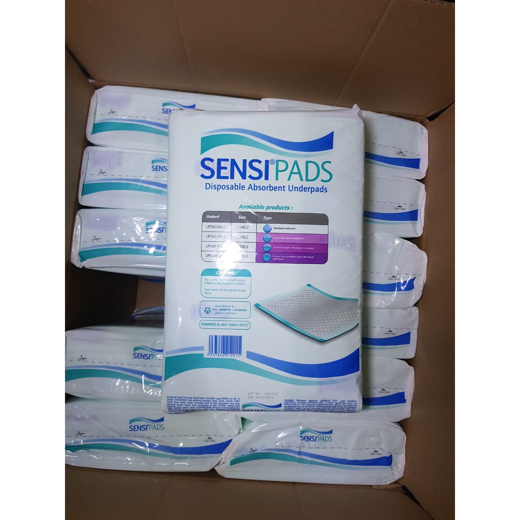 Sensi pads underpads isi 10 / Underpad Sensi / Underpads