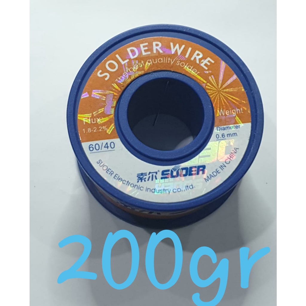 timah suoer 200gr 0.6mm super solder wire kualitas import bagus bukan paragon pancing