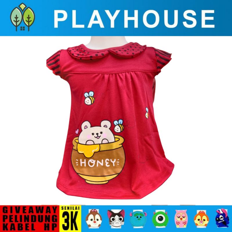 DRESS BAYI PEREMPUAN 3 12 Bulan/BAJU BAYI CEWEK/DRESS BAYI LUCU/DRESS BABY CANTIK