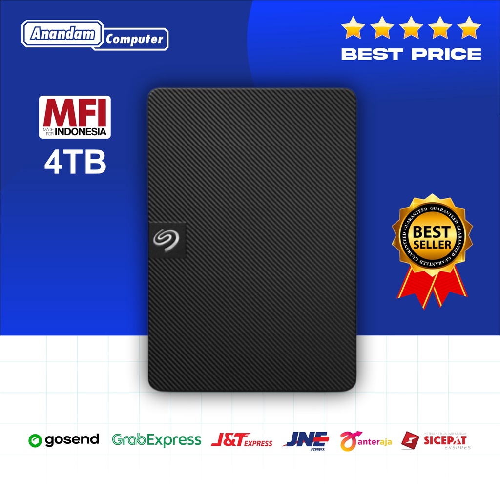 Seagate One Touch 4TB - USB 3.0 External Hardisk 2.5&quot; Portable (Pengganti Seagate Backup Plus)