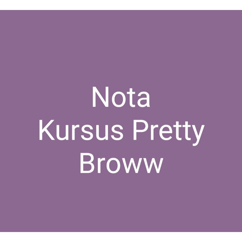 kursus sulam alis pretty broww