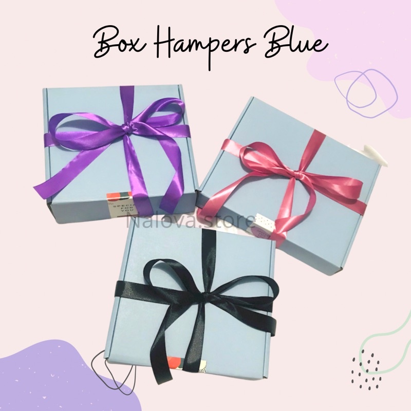 

(Blue) Box Hampers/ Box Hadiah/ Kotak Hadiah/ Box Lebaran/ Box Gift/ Box Natal