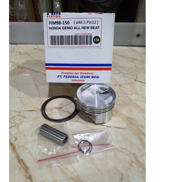 Piston kit ring seher honda genio beat fi ori