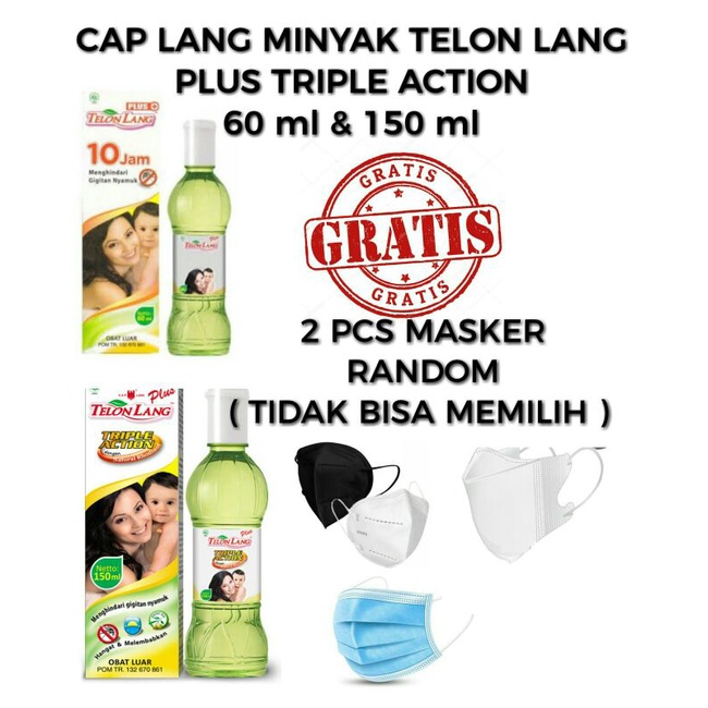Cap Lang Minyak Telon Lang Plus Triple Action - Lang Plus Triple Action Cap Lang - Minyak Telon Lang