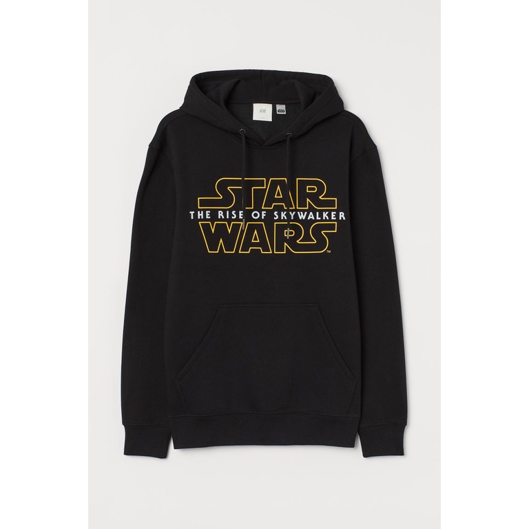 Hoodie H&amp;M Starwars Black logo bordir Hoodie Starwars HnM Original