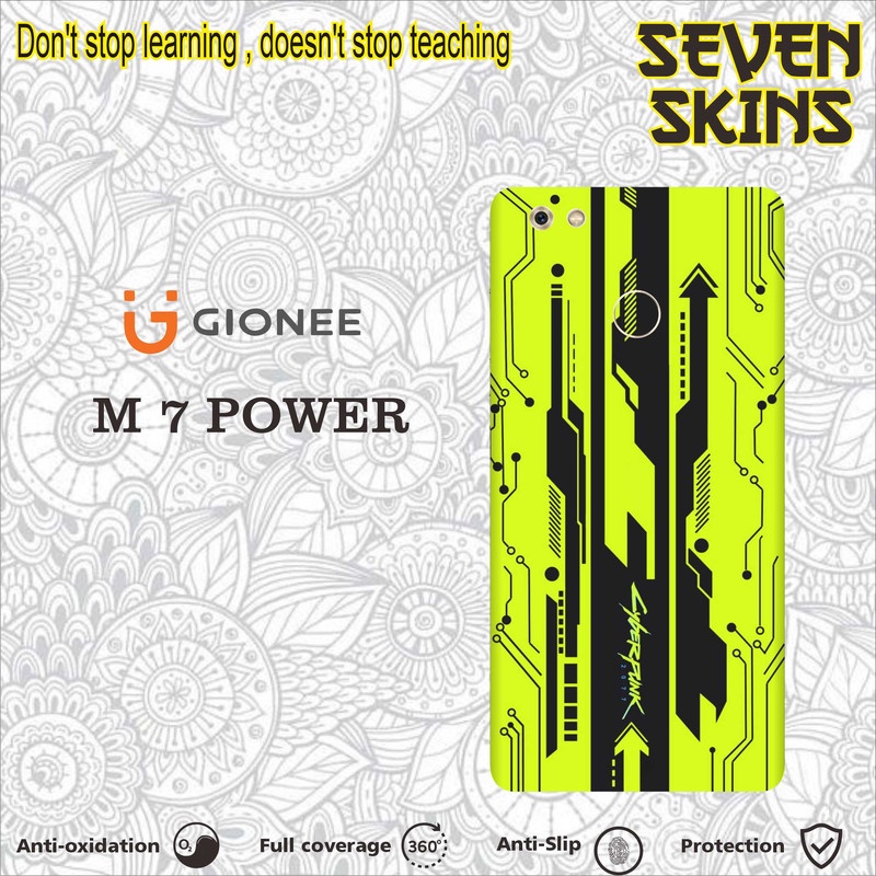 SKIN HANDPHONE DAPAT 2 PCS  GIONEE M 7 POWER CYBERPUNK