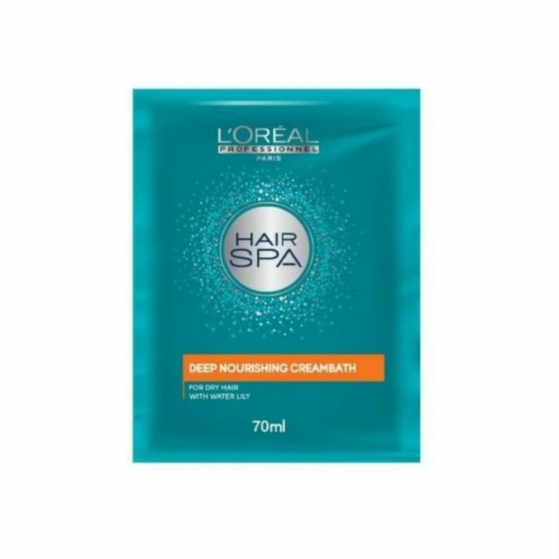 [1 SACHET] L'Oreal Professionnel Hair Spa Deep Nourishing Creambath 70 ML / LOREAL Spa Sachet