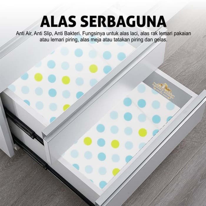 Alas Serbaguna Dining Mat Motif 2 Meter untuk Meja Rak Laci