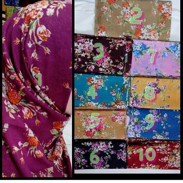 grosir jilbab / jilbab murah/ segi empat arabian motif