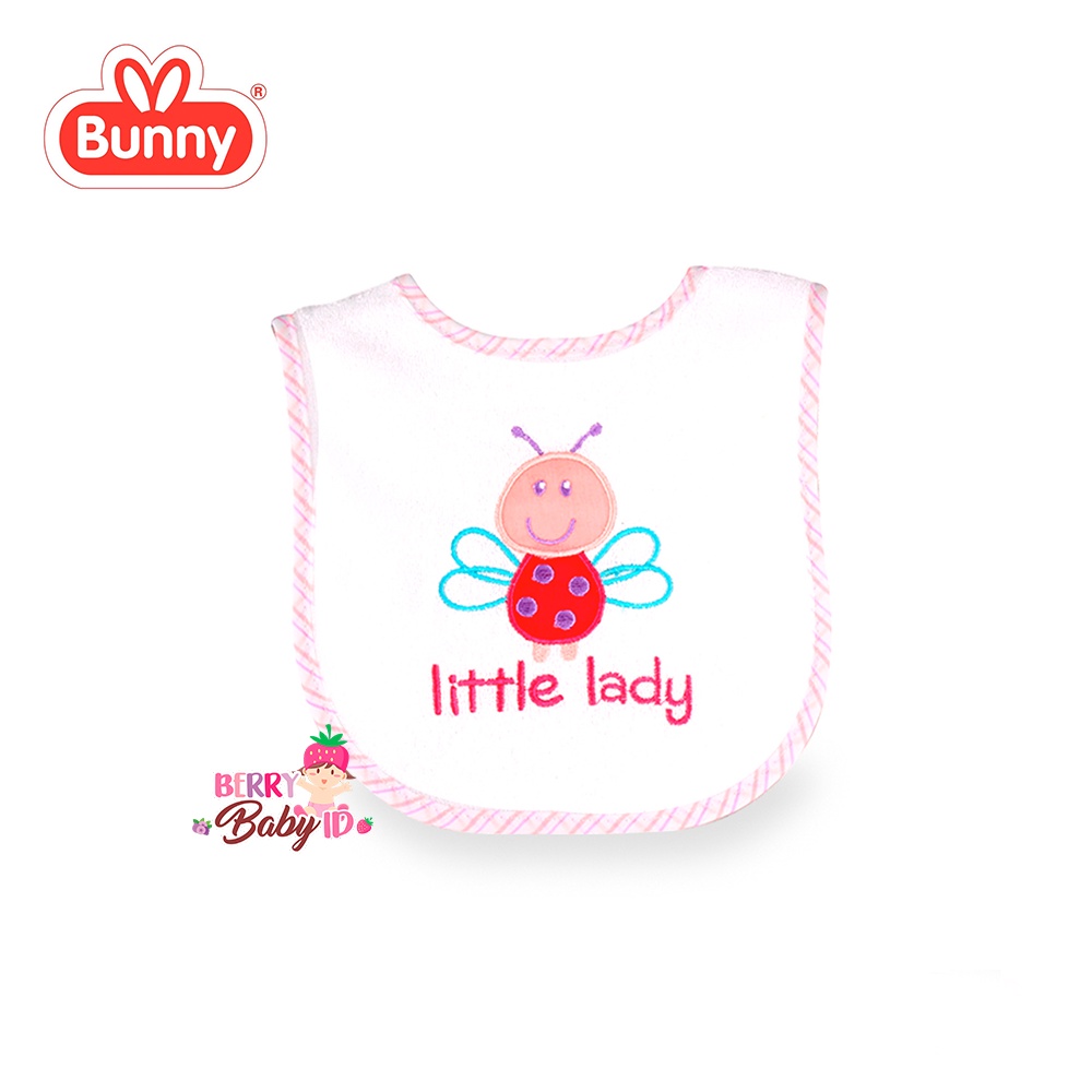 Lusty Bunny Slabber Bayi Kain Lucu Tatak Liur Celemek Makan Anti Air Tumpah LUS036 Berry Mart