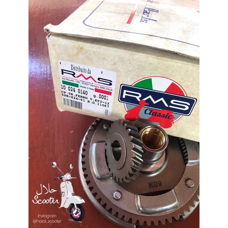 Jual Primer sekunder vespa smallframe 2461 gigi miring RMS italy pts