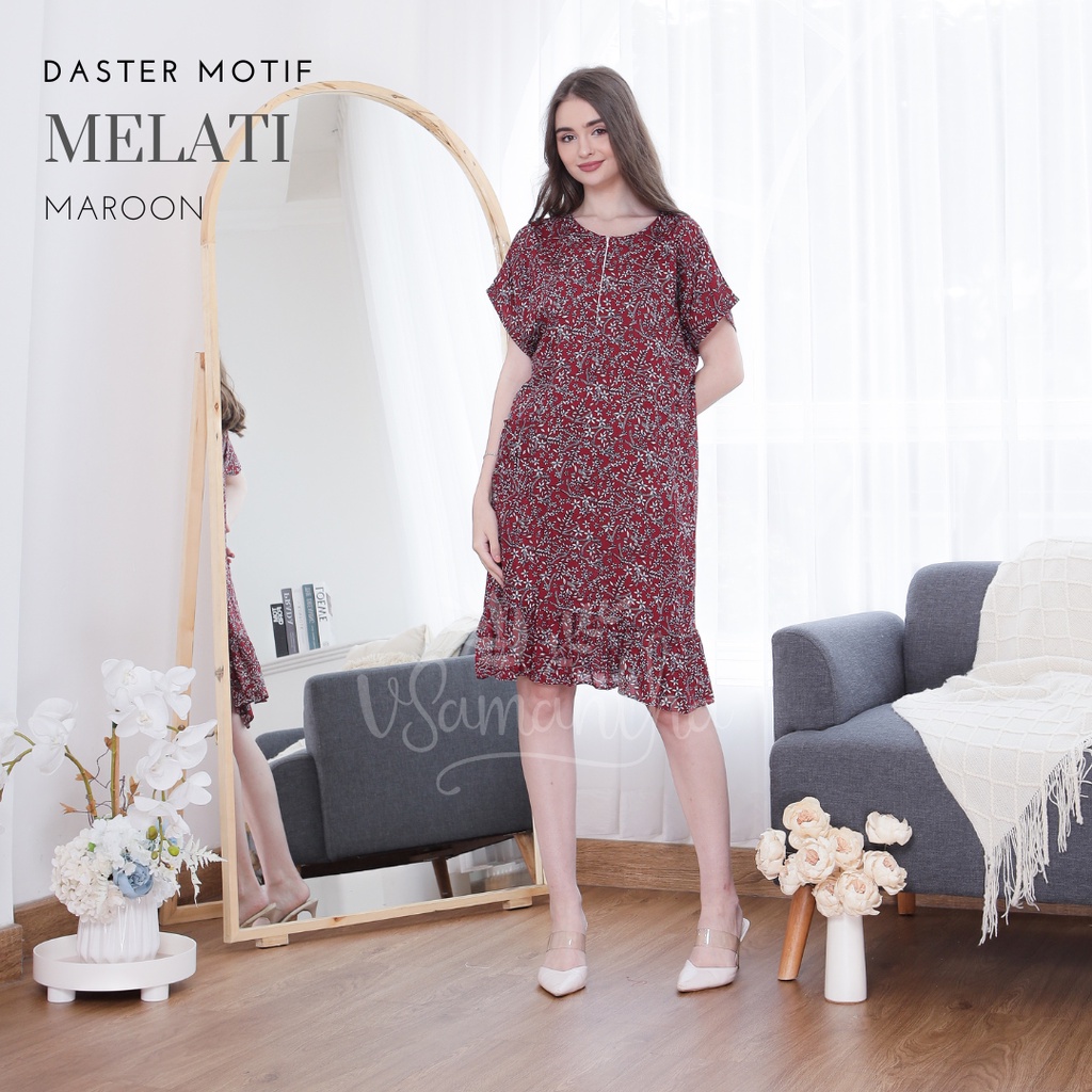 Daster Viral Ruffle Rayon MOTIF