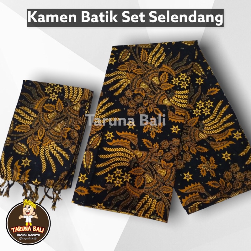 KAMEN BATIK LEMBARAN SET SELENDANG 24