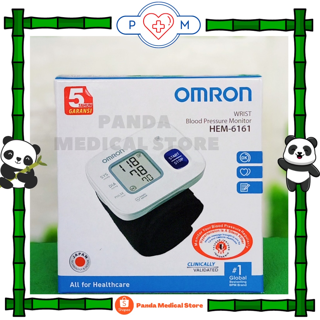 Tensimeter Omron Digital HEM - 6161 / Alat Tensi Pergelangan Tangan Omron