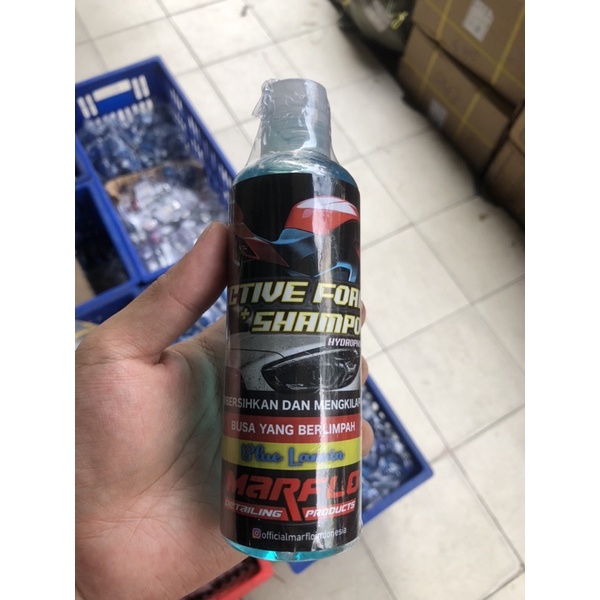 MARFLO SHAMPO ACTIVE FOAM MENGANDUNG HYDROPHOBIC EFEK DAUN TALAS