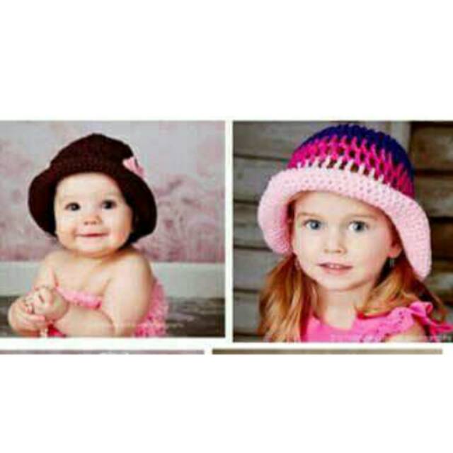 Topi bayi rajut import