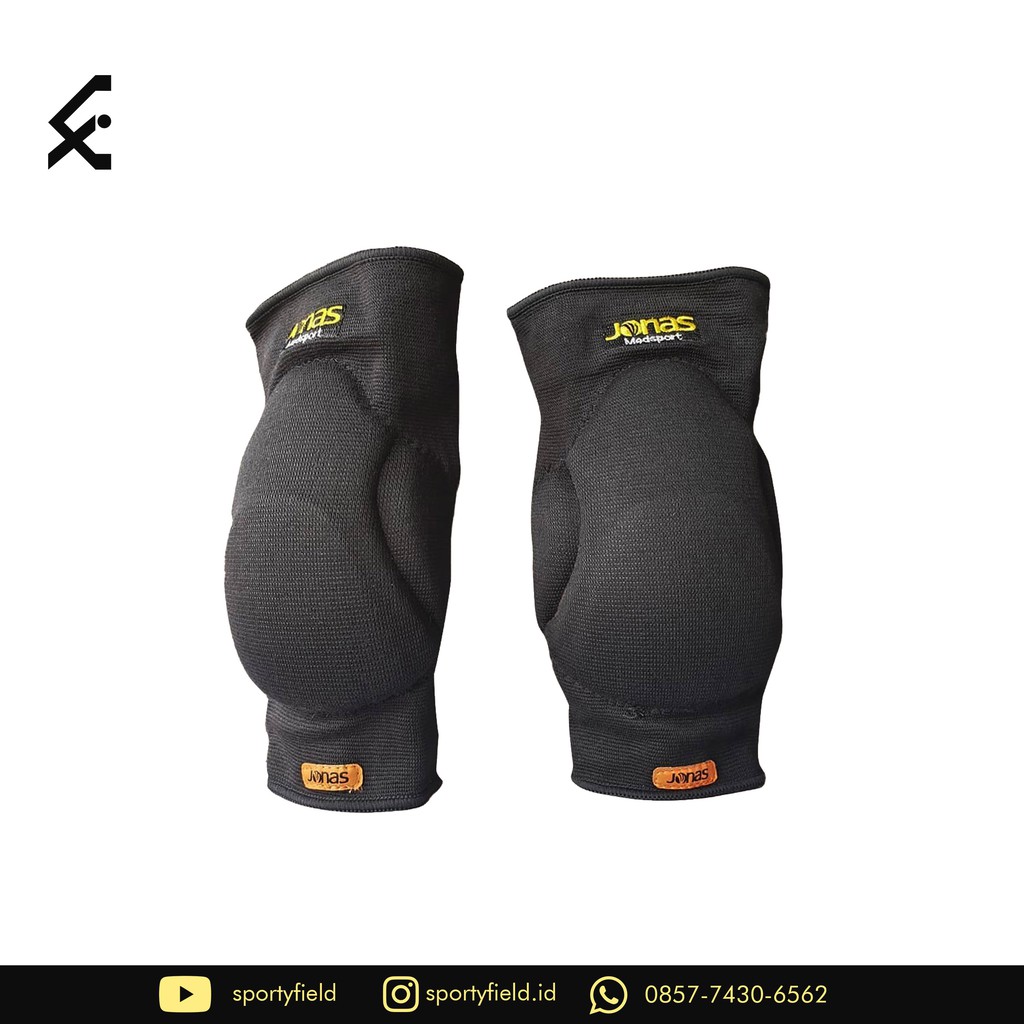 Kneepad Jonas Grande Knee Pad Futsal Pelindung Lutut Kiper Futsal dan Sepak Bola - Hitam