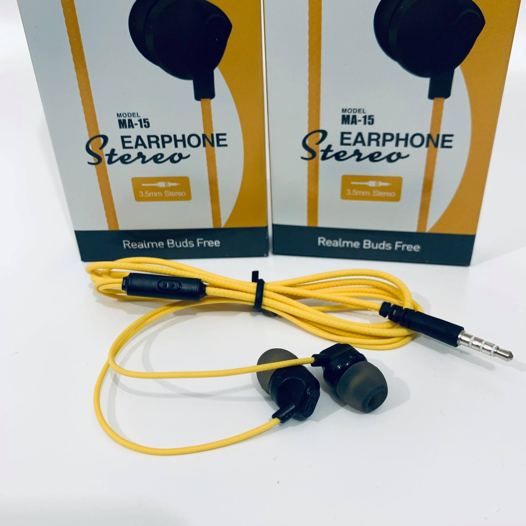 Headset Earphone REALME MA-15 Universal Handsfree MIC All HP