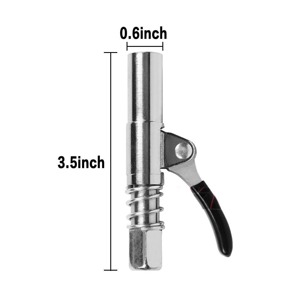 Solighter Grease Gun Coupler Tekanan Tinggi NPTI/8Lube Aksesoris Fuel Injection Nozzle