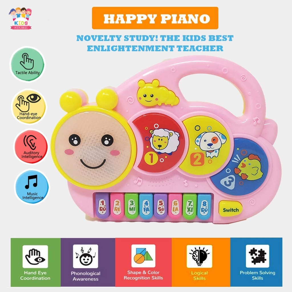 ELF Piano | Mainan Edukasi Anak 2-3-4-5-6 Tahun | Mainan Musik Anak Perempuan | Kado Ulang Tahun Anak Laki Laki