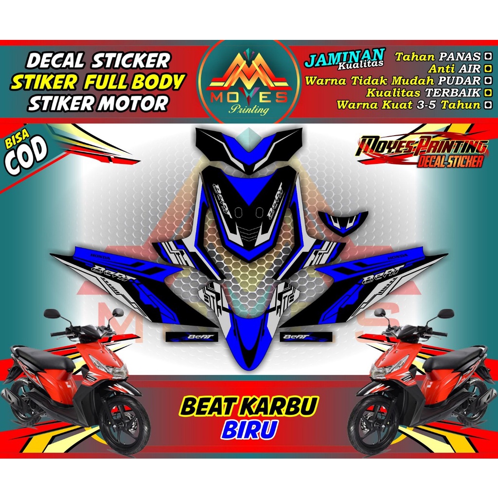 decal motor beat stiker motor beat decal motor beat full body stiker motor beat karbu - spec C