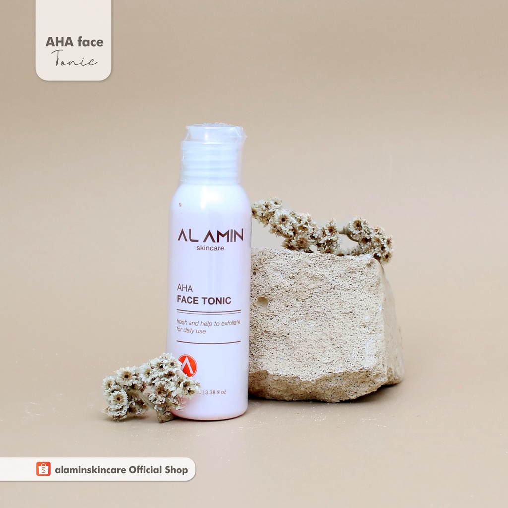 Alamin AHA Face Toner | Penyegar Wajah Untuk Kulit Flek Hitam/Pencerah |