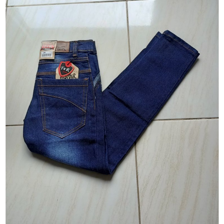 Celana Jeans Anak Tanggung 7-14 Tahun  Strecth