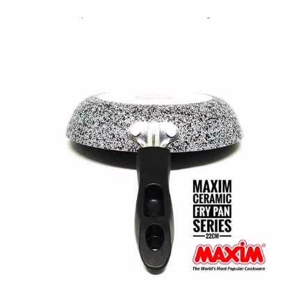 Maxim Neostone Frypan Teflon 22 cm - Anti Lengket Lapisan Ceramic