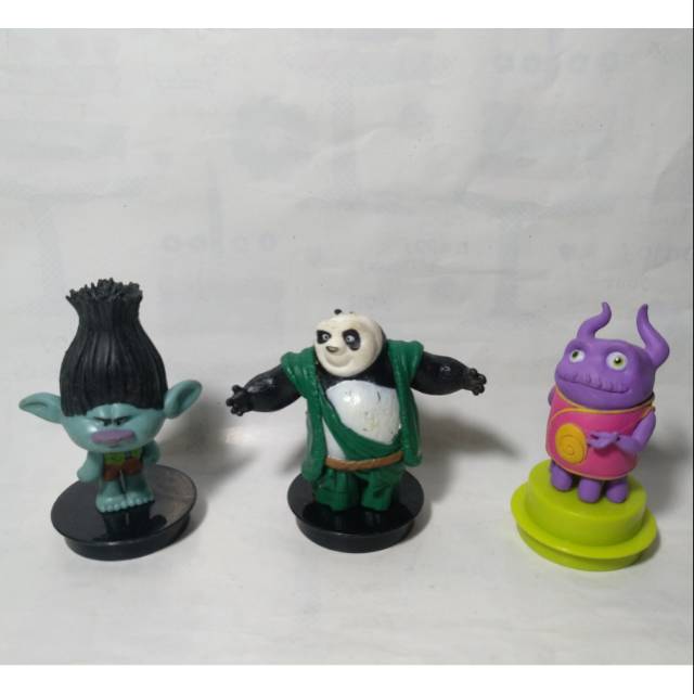 Figure Topper XXI Kungfu Panda Monster Home Alien Trolls Troll Toys Cineplex CGV Blitz Mainan Rare