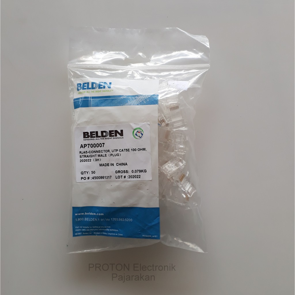 Konektor RJ45 Belden Conektor UTP Connector AP700007 jack kabel LAN