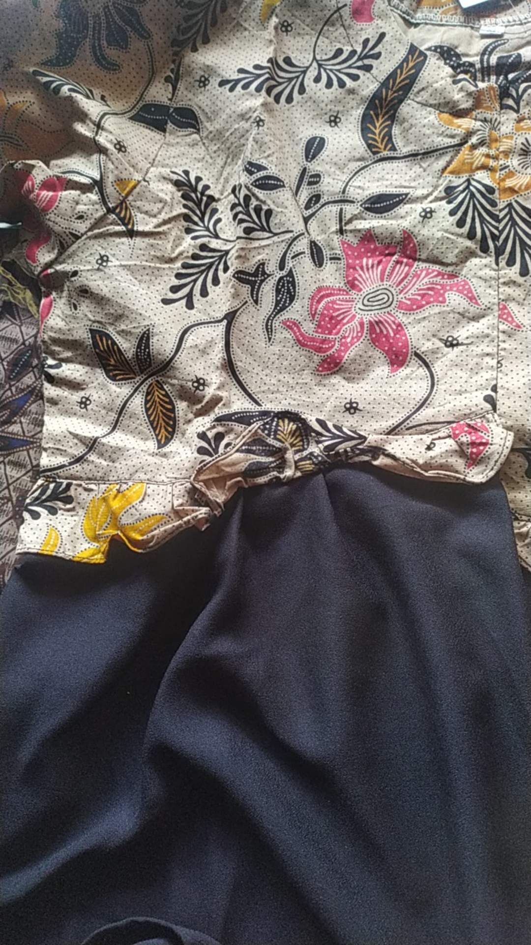 Batik Wanita Asj Sa Hrb026 Kenongo Kemeja Tosca Pendek