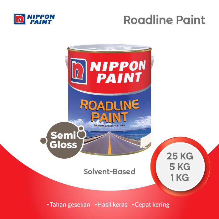 Nippon Paint - Roadline Paint -25kg- Cat Marka Jalan (Cat Lantai)