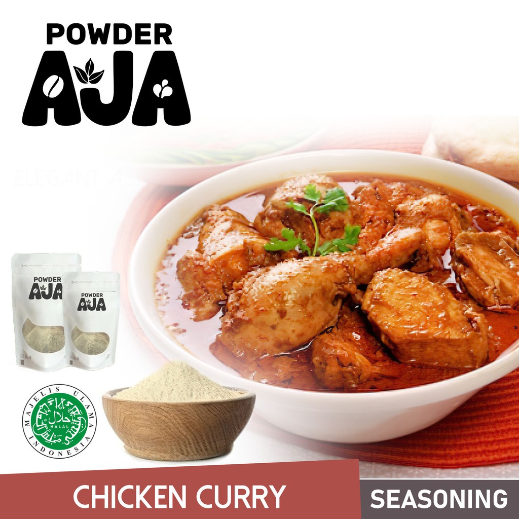 

POWDER AJA - 1KG BUMBU TABUR SERBAGUNA RASA KARI AYAM/CHICKEN CURRY