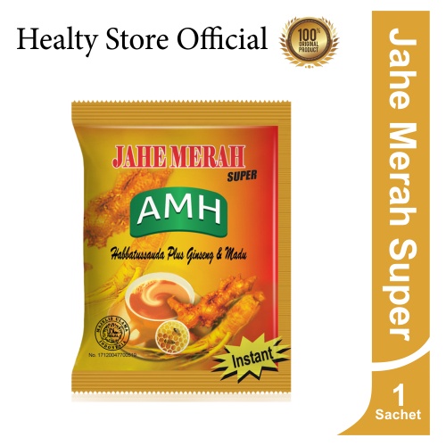 

JAHE MERAH SUPER AMH HABBATUSSAUDA PLUS GINSENG DAN MADU (kemasan sachet)