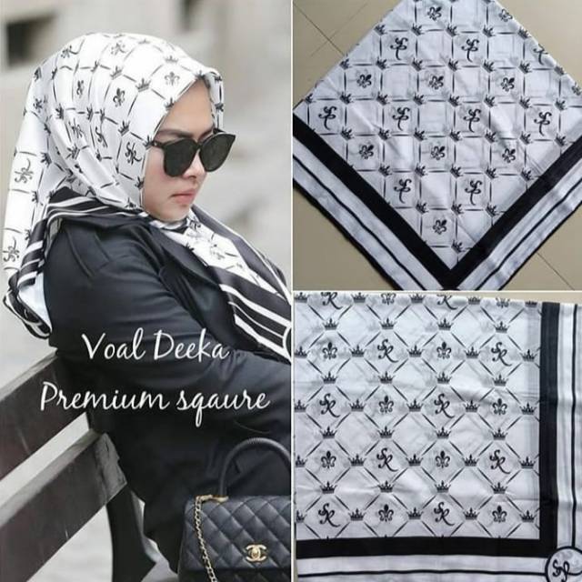 PROMO / SYR PUTIH /JILBAB VOAL PREMIUM /GROSIR HIJAB /HIJAB SEGI EMPAT/VOAL MOTIF PREMIUM/DEENAY KW