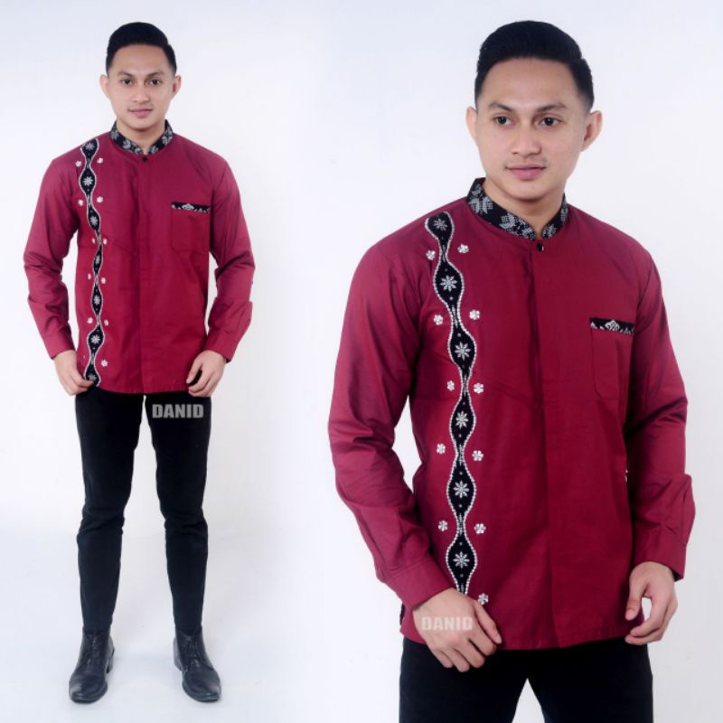 Baju koko pria lengan panjang