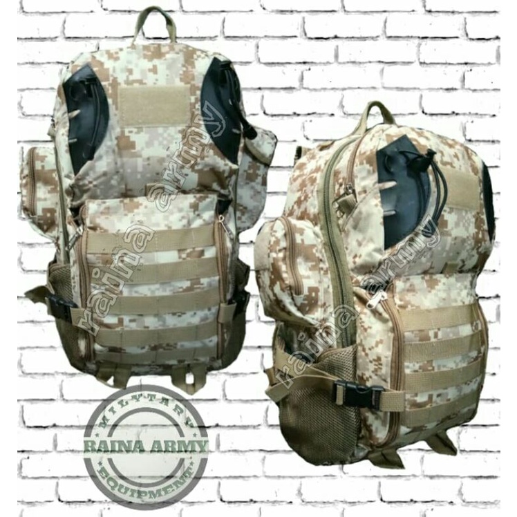 tas ransel army hiu tas punggung army loreng digital gurun