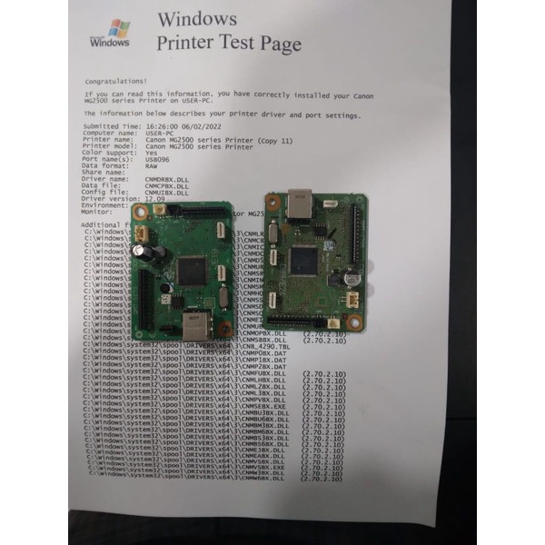 MAINBOARD PRINTER CANON MG2570S