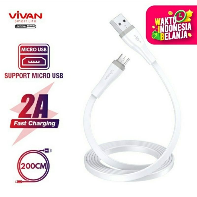 KABEL DATA VIVAN SM200S CABLE DATE VIVAN USB MICRO