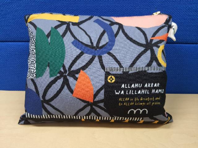 LAST STOCK mukena travel Herroom midi kawung solo klawu (ABU ABU)