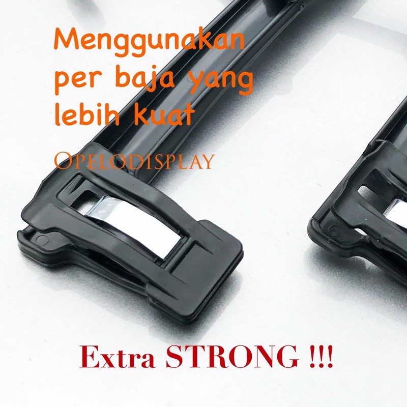 ( 10 PCS ) HANGER JEPIT PLASTIK BLACK SERIES